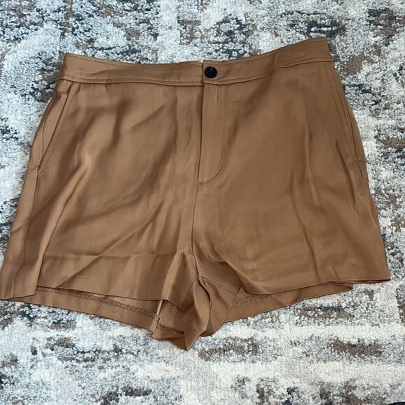 ZARA | Taupe Brown | POCKET CHINO SHORTS - Picture 8 of 11
